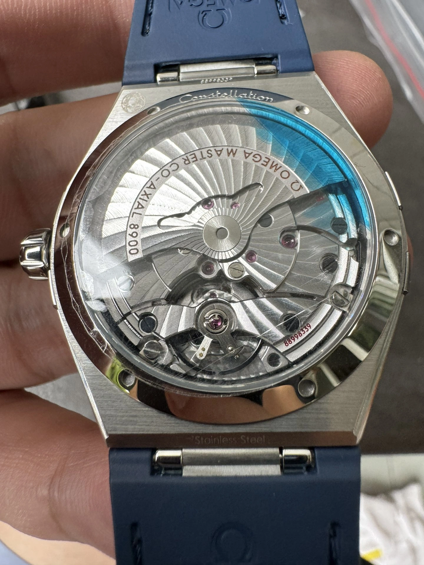 Versatile CBD Factory Omega Constellation Master Chronometer 41mm White Dial Blue Ceramic Bezel (131.33.41.21.04.001) 1:1 Super Clone – DD8900 Movement 344